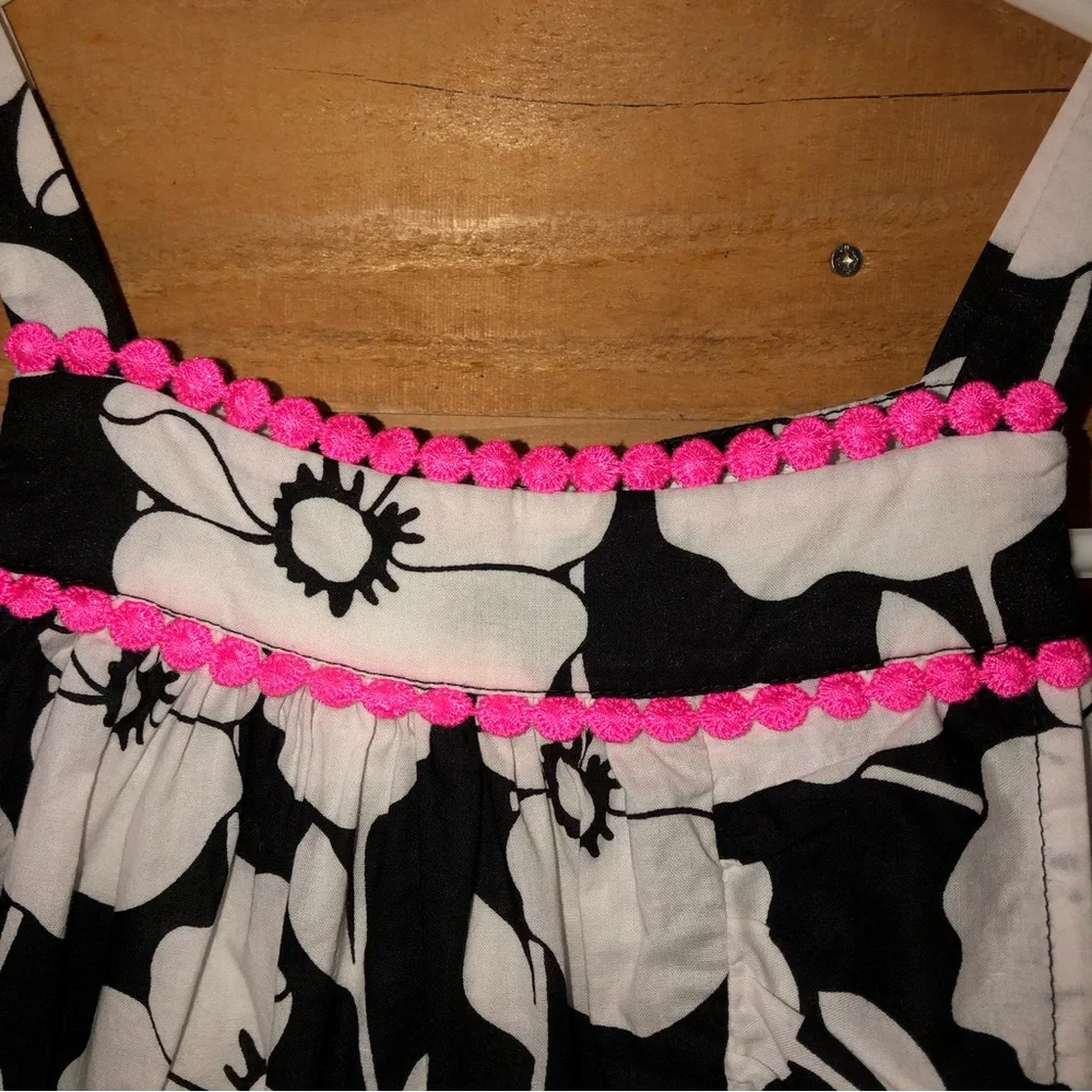 Black /white/pink Hawaiian print sundress size 12-18 Months The Children’s Place - Picture 2 of 10